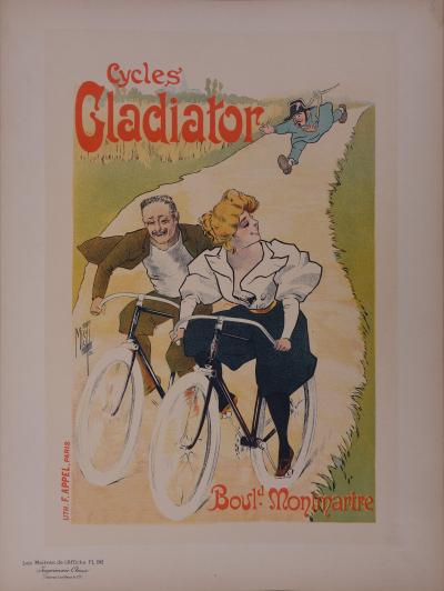 Misti: Cycles Gladiator - original signierte Lithographie, 1897 2