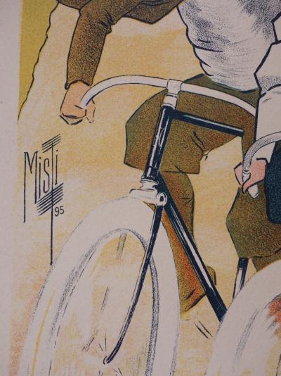 Misti: Cycles Gladiator - original signierte Lithographie, 1897 2