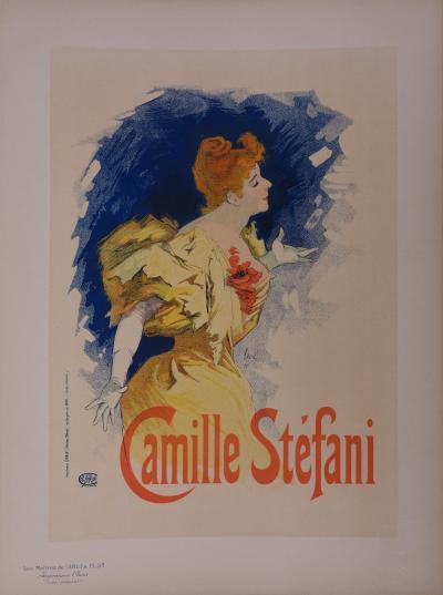 Jules Chéret : Camille Stefani - lithographie originale signée, 1897 2