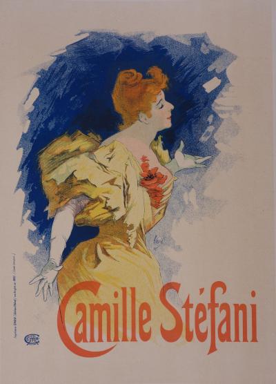 Jules Chéret : Camille Stefani - lithographie originale signée, 1897 2