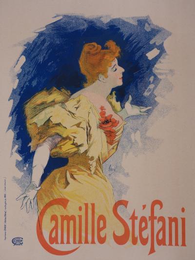 Jules CHERET - Camille Stefani, 1897, original signed lithograph 2
