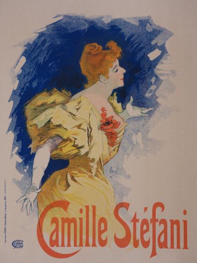 Jules Chéret : Camille Stefani - lithographie originale signée, 1897 2