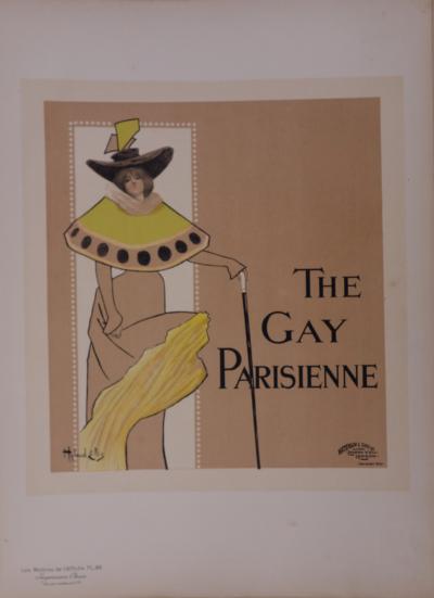 Hyland Ellis : La Parisienne - lithographie originale signée, 1897 2