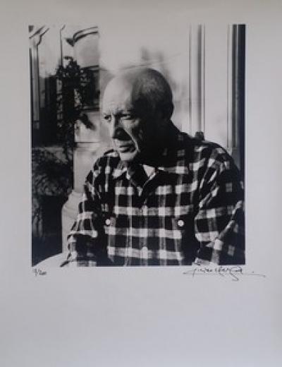 Lucien CLERGUE - Portrait de Picasso, 1955 - Photographie signée 2