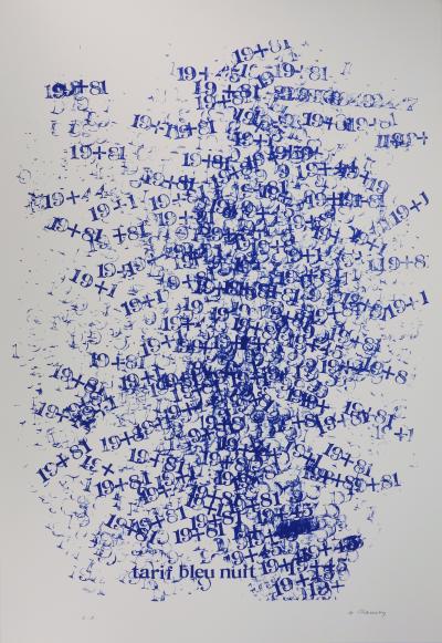 Cozette de Charmoy : Dans le brouillard des chiffres - Sérigraphie signée 2