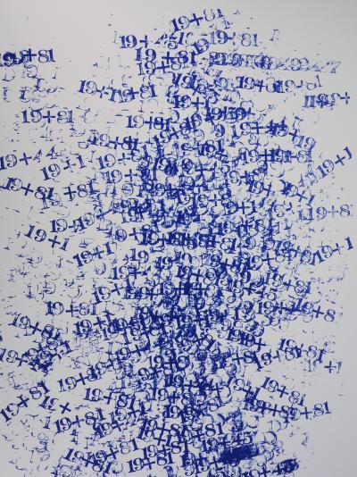 Cozette de Charmoy : Dans le brouillard des chiffres - Sérigraphie signée 2