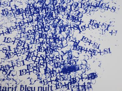 Cozette de Charmoy : Dans le brouillard des chiffres - Sérigraphie signée 2