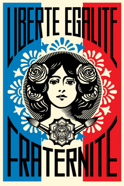 Shepard FAIREY (Obey) - Liberté Egalité Fraternité - Impression Offset signée 2