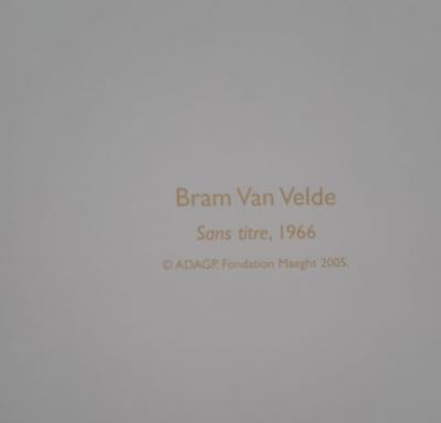 Bram Van Velde (d’après) - Sans titre - Affiche en quadrichromie 2