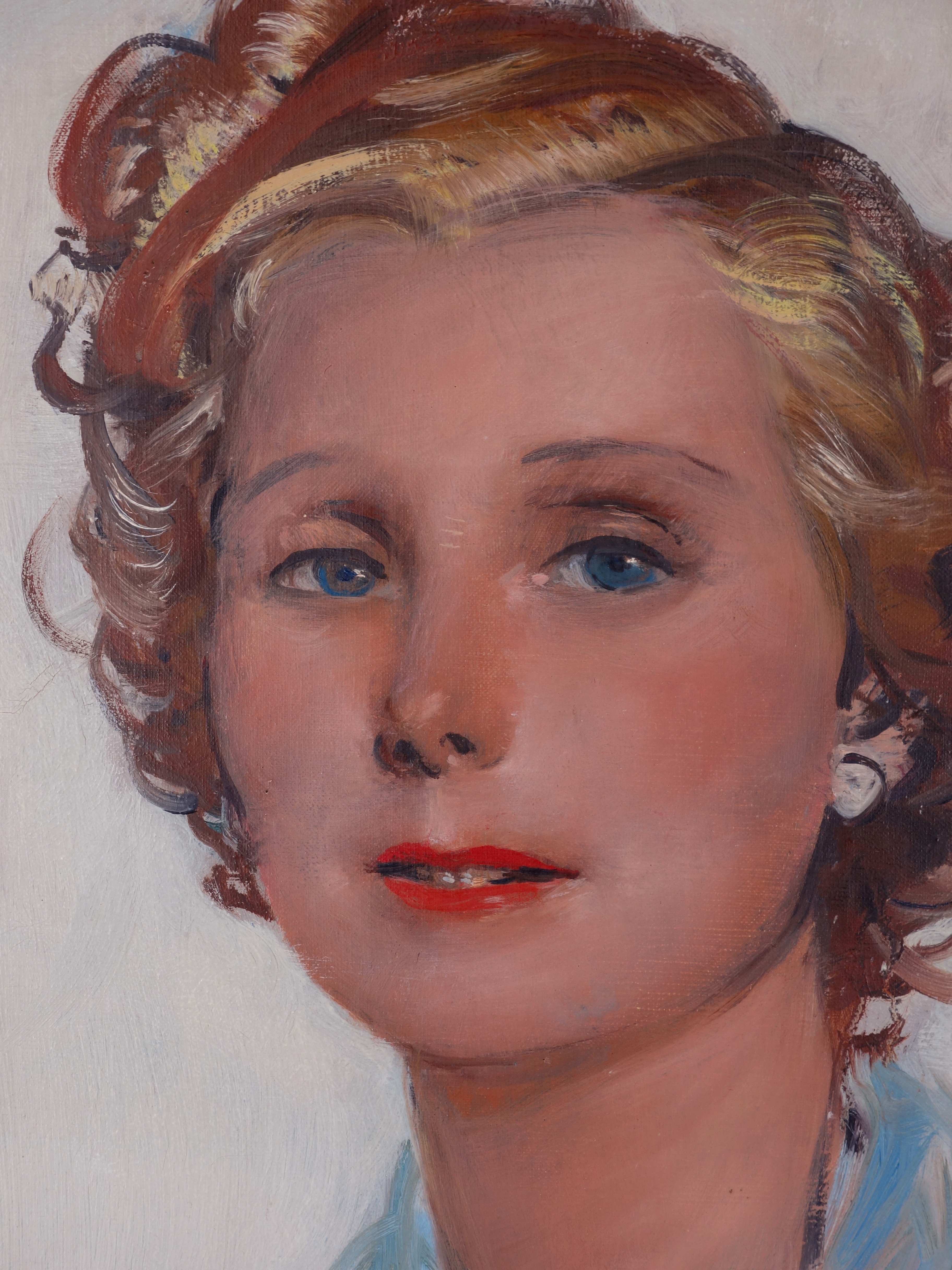 Jean-Gabriel Domergue : Le Modèle - Huile sur panneau Signée - Art