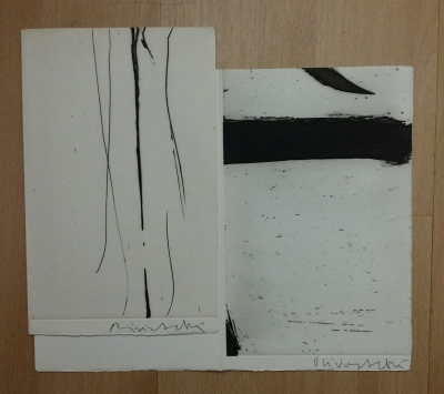 Olivier Debre et Franck André Jamme - Pour les simples, 1987 - Édition originale et deux gravures signées au crayon 2