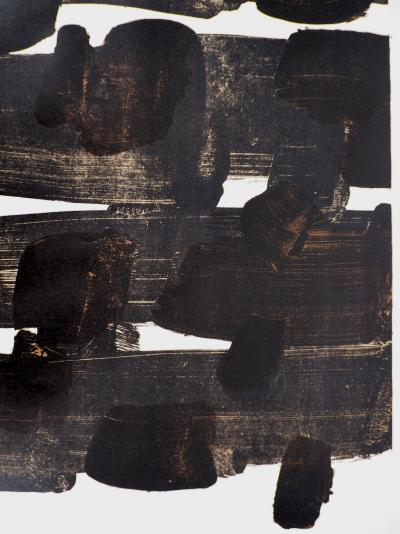 Pierre SOULAGES : Lithographie n°12, 1964 - Lithographie originale 2