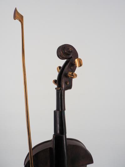 ARMAN - Violon cubiste n°2, Sculpture originale en bronze, Signée 2