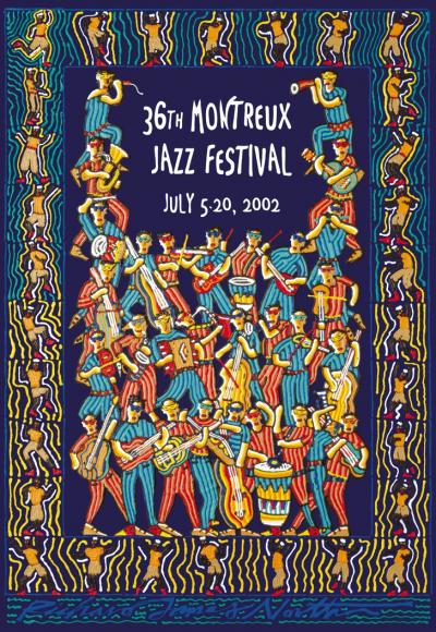 Richard JAMES NORTH  - Montreux Jazz, 2002 - Screenprint 2