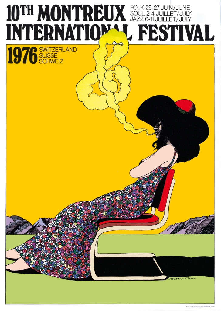 Milton GLASER - Montreux Jazz, 1976 - Sérigraphie - Arte
