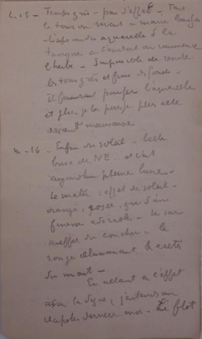 Paul Signac - Carnet de dessins, notes (Bruges, Mont St Michel) 2