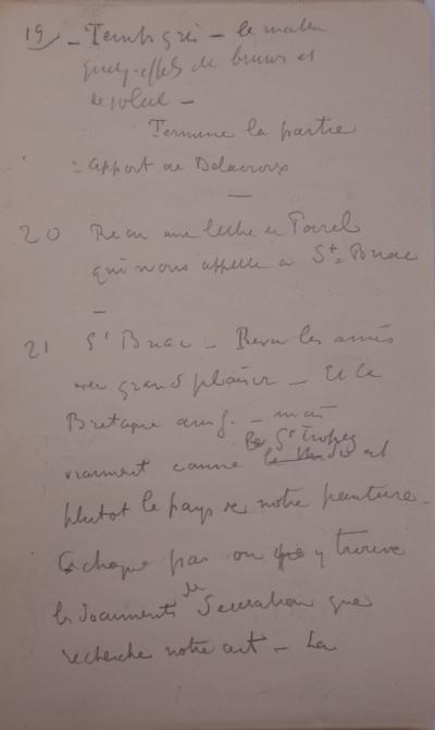Paul Signac - Carnet de dessins, notes (Bruges, Mont St Michel) 2