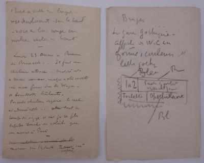 Paul Signac - Carnet de dessins, notes (Bruges, Mont St Michel) 2
