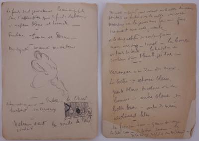 Paul Signac - Carnet de dessins, notes (Bruges, Mont St Michel) 2