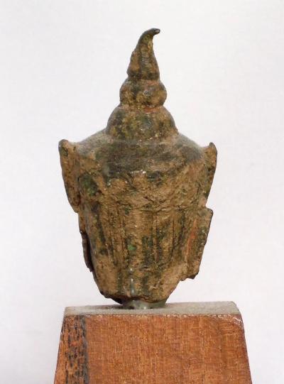 Tête de Bouddha royal en bronze, royaume du Siam 2