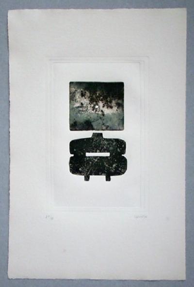 Ferdinand SPRINGER - Composition, 1970 - Gravure originale signée et numérotée 2