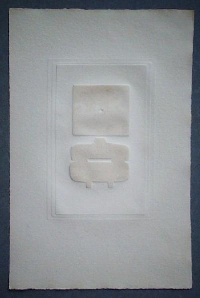 Ferdinand SPRINGER - Composition, 1970 - Gravure originale signée et numérotée 2