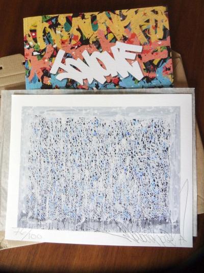 JonOne Cactus 2018 sur du papier velours , signé et numéroté par l’artiste dans une édition /100 2