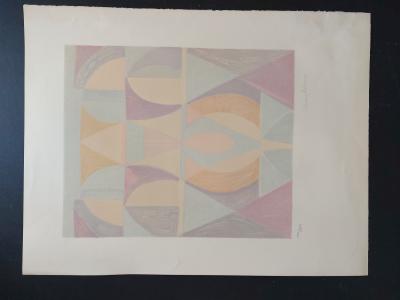 Serge CHARCHOUNE - Composition, 1971 - Lithographie signée au crayon 2