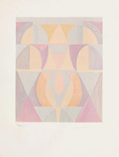 Serge CHARCHOUNE - Composition, 1971 - Lithographie signée au crayon 2