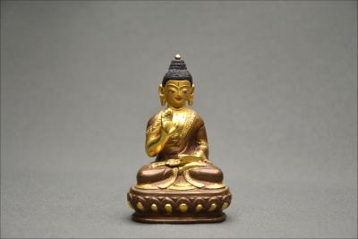 Bouddha en posture d’Abhaya Mudra, Tibet, Début du XXème siècle 2