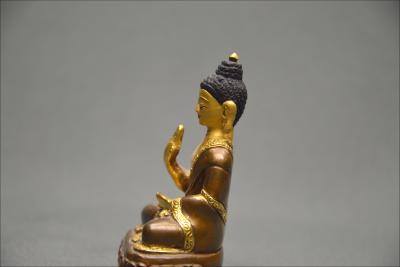 Bouddha en posture d’Abhaya Mudra, Tibet, Début du XXème siècle 2