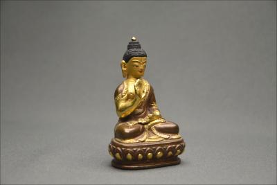Bouddha en posture d’Abhaya Mudra, Tibet, Début du XXème siècle 2