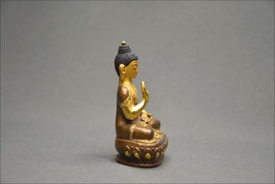 Bouddha en posture d’Abhaya Mudra, Tibet, Début du XXème siècle 2