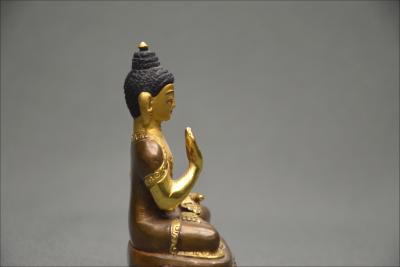 Bouddha en posture d’Abhaya Mudra, Tibet, Début du XXème siècle 2