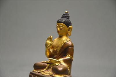 Bouddha en posture d’Abhaya Mudra, Tibet, Début du XXème siècle 2