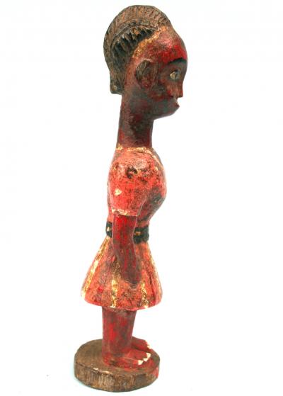 Ancienne Statuette Colon Baoulé - 16,5 Cms 2