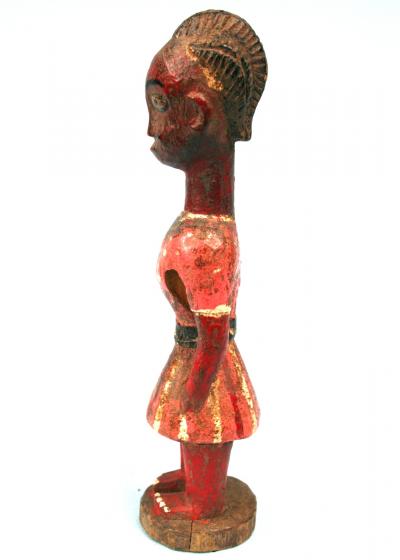 Ancienne Statuette Colon Baoulé - 16,5 Cms 2