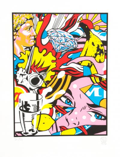 Speedy Graphito - Comic comics, 2018 - Lithographie signée au crayon 2