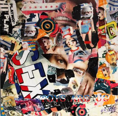 Christophe Stouvenel - Les jouets c’est Nous, 2017 - Collage sur toile 2