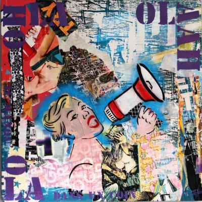 Christophe STOUVENEL - Il Manque Ola (dans un coin) , 2017 - Collage 2