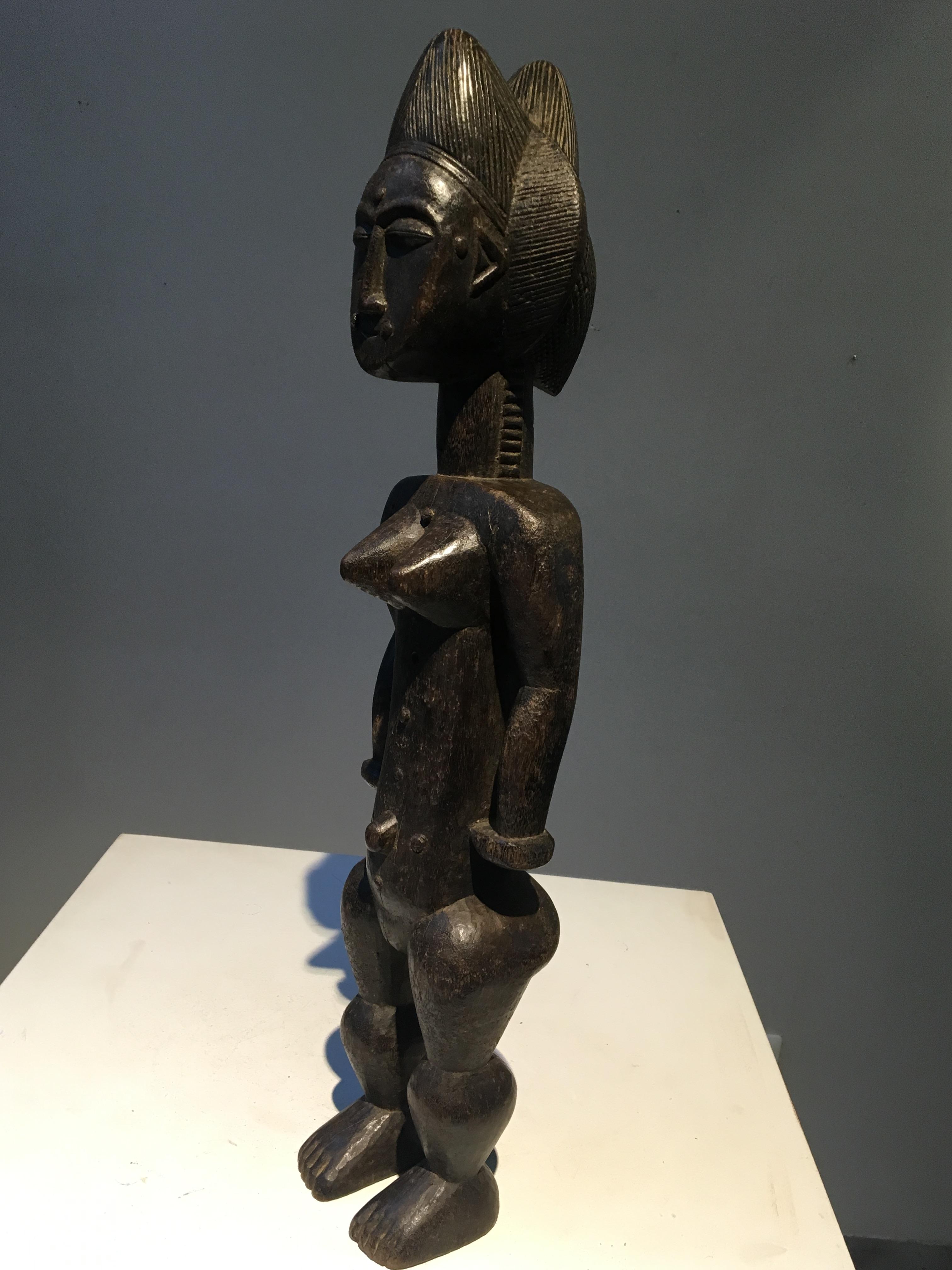 Ivory Coast, mid 20th century Baoulé statue African, American