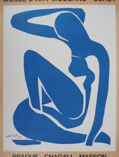 Henri Matisse - Graceful Blue Nude - Original poster signed by the Céret Museum 2