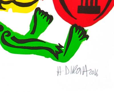 Hervé DI ROSA - Jour de fête, 2016 - Lithographie originale  signée et numerotée 2