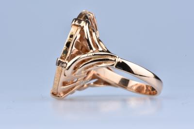 Bague en or 18ct (750 millièmes), pièce de 20 francs 
