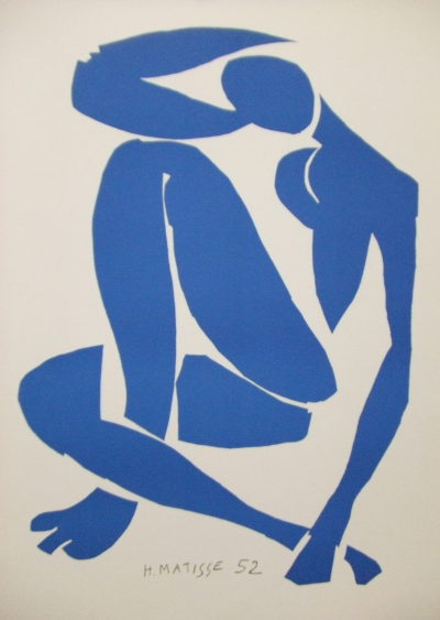 Henri MATISSE (d’après) - Nu Bleu IV - Reproduction lithographique 2