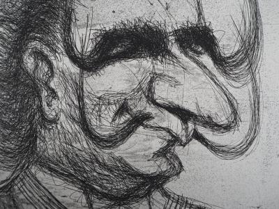 TIM : Pompidou dalinisé - Gravure originale signée 2