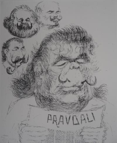TIM : Dali en Soviétique - Gravure originale signée 2