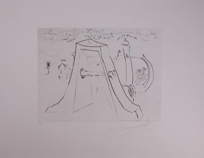 Salvador DALI : Hommage à Dürer - Héliogravure signée au crayon 2