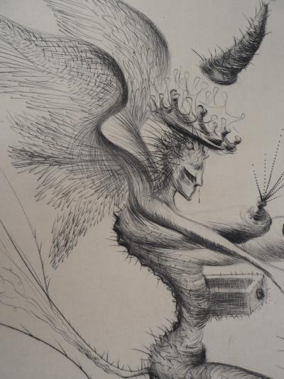 Salvador Dali : Démon ailé / Les amoureux - Deux gravures originales 2