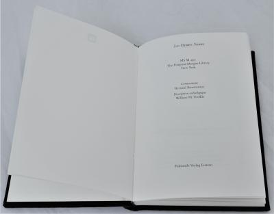 Le livre d’Heures Noir, Verlag, Luzern, 2001 2